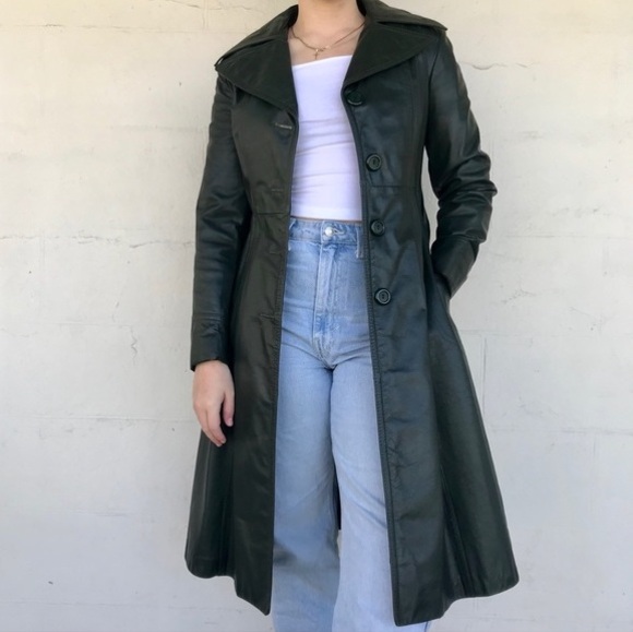 Vintage Leather Trench Coats